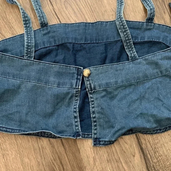 Wilfred Free Pasha Denim NWT Crop Tank Size Large - Picture 6 of 7